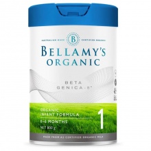 贝拉米白金版有机A2婴儿奶粉一段 800g  Bellamy s Organic Beta Genica-8 Range Step 1