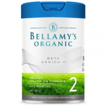 贝拉米白金版有机A2婴儿奶粉二段 800g  Bellamy s Organic Beta Genica-8 Range Step 2