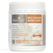 Bio island 成人乳钙 150粒  Milk Calcium Bone Care 150 Softgel Capsules