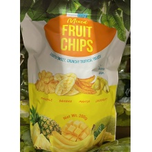 DJ&A 香蕉菠萝芒果干 200g Freeze Dried Mixed Pineapple Banana Mango Jackfruit Fruit chips
